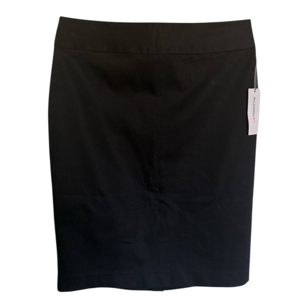 Liz Claiborne Elegant Black Pencil Skirt Size 8